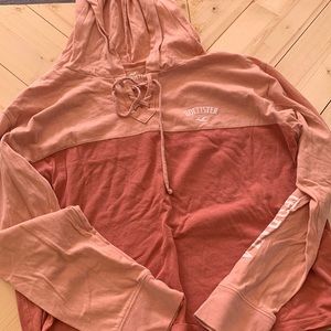Hollister Cropped Lightweight Hoodie